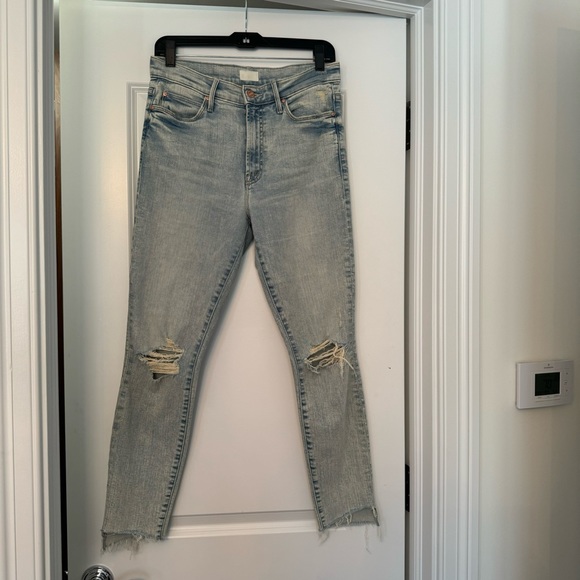 Mother The Stunner Zip Ankle Step Fray Size 27 - Picture 4 of 5